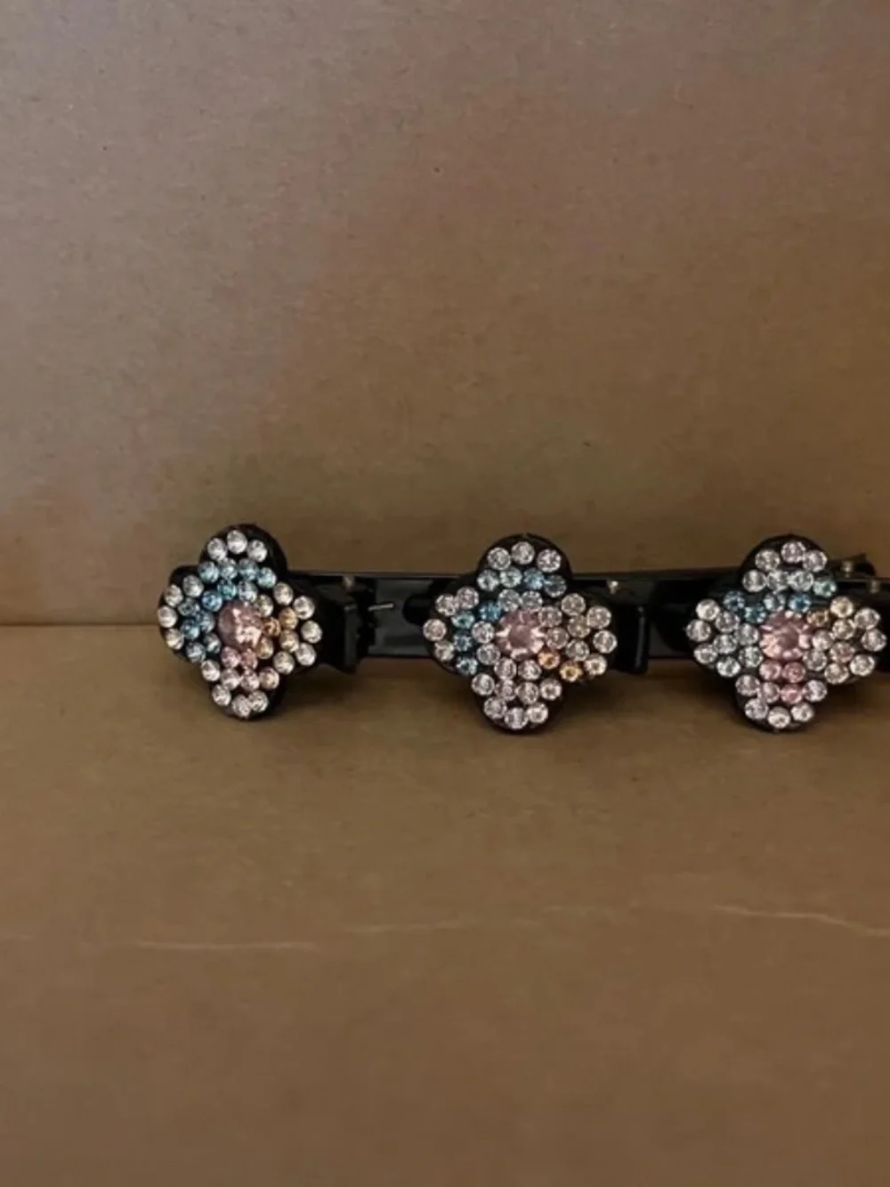 Rsvelte Triple Braided Hair Clip with 3 Small Clips For Women
